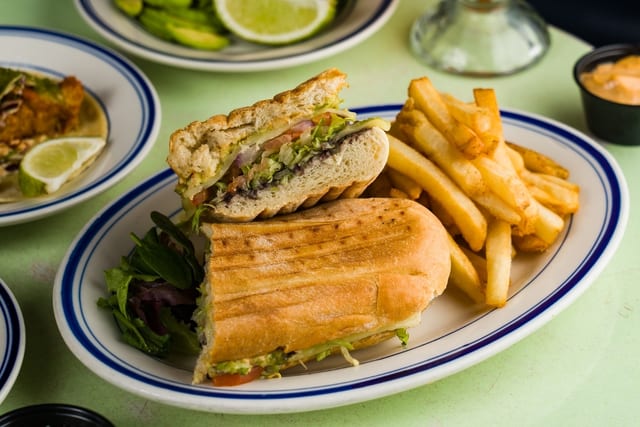 Avocado White Cheese Torta Combo.