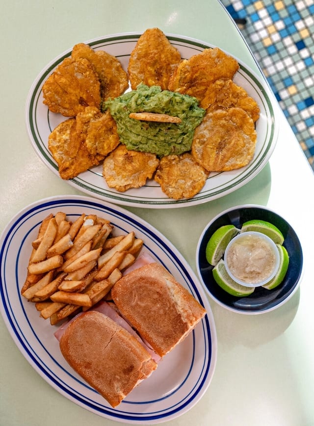 Cuban & Fries + Tostones & Guac.
