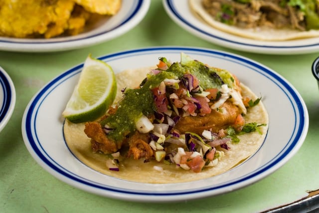 Baja Style Fish Taco.