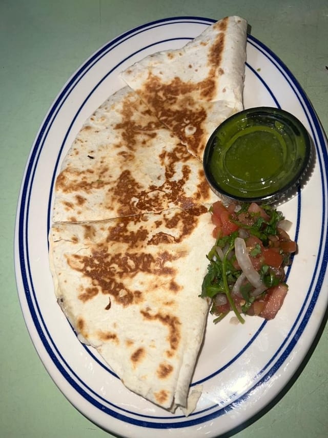 Cheese Quesadilla.