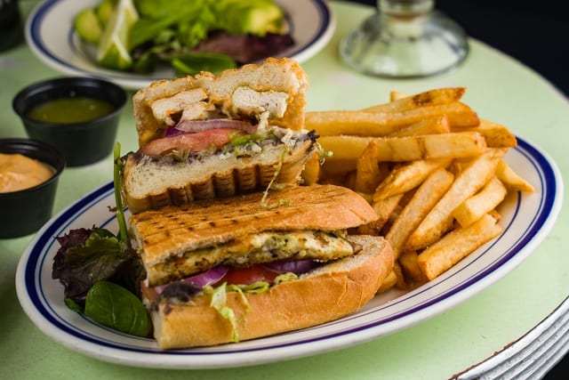 Grilled Chicken Torta Combo.